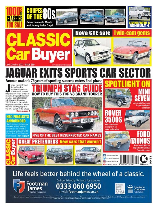 Kelsey Publishing Ltd作のClassic Car Buyerの作品詳細 - 貸出可能